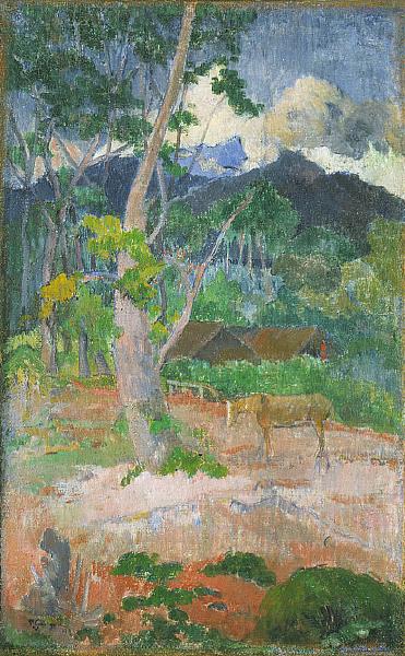 Paul Gauguin Landscape with a Horse